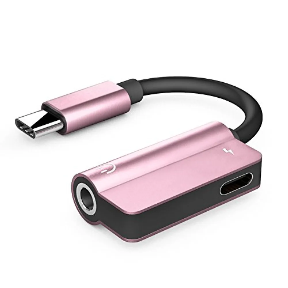 USB Type-C аудио адаптер для зарядки 2 в 1 Type C папа-мама 3 5 мм разъем наушников +