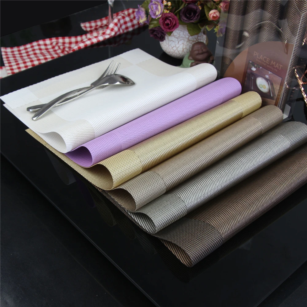 4 шт./лот подложка из ПВХ модный коврик для обеденного стола дисковые подложки