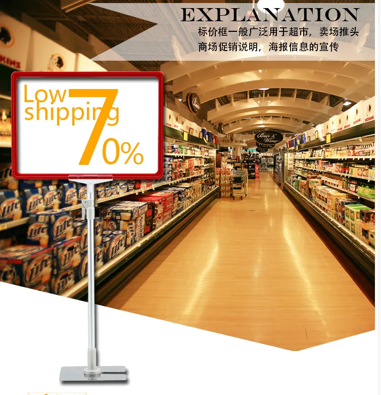 A4 настольная рамка для постеров поп супермаркет ценник с поддержкой дисплея