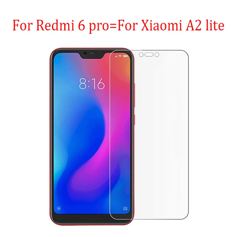 Protective Glass for xiaomi mi a2 lite redmi 6a note 6 pro glas tempered a6 protecting film 9h protect | Мобильные телефоны и