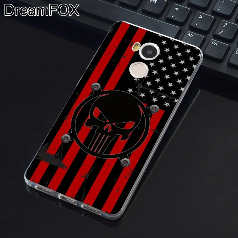 DREAMFOX M359 Каратель Мягкий ТПУ силиконовый чехол для Xiaomi Redmi Note 3 4 5 Plus 3S 4A 4X 5A Pro Global |