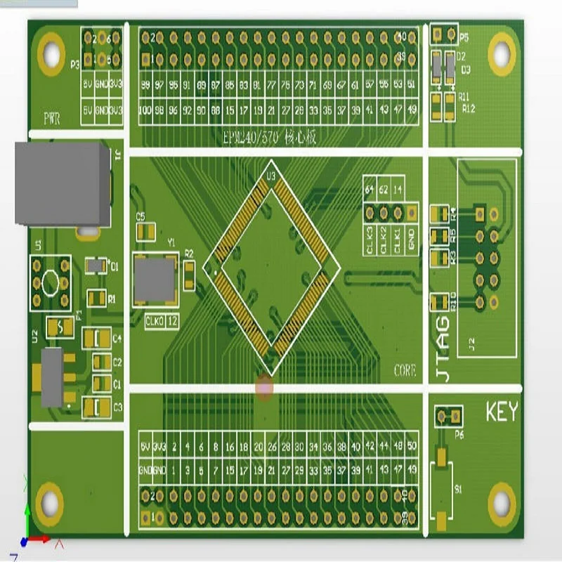 Модуль обучения ALTERA MAX II EPM240 FPGA CPLD Core 1 шт. плата разработки JTAG PLD MCU IC | Обустройство