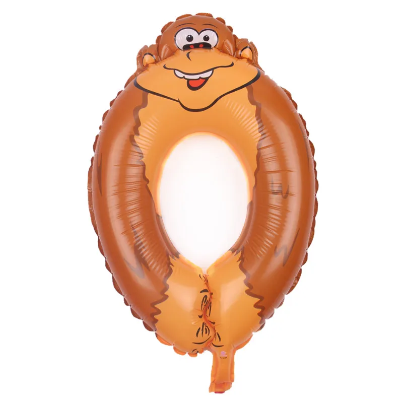 Бесплатная доставка Новые Алюминиевые воздушные шары с животными для детей 0-9 на