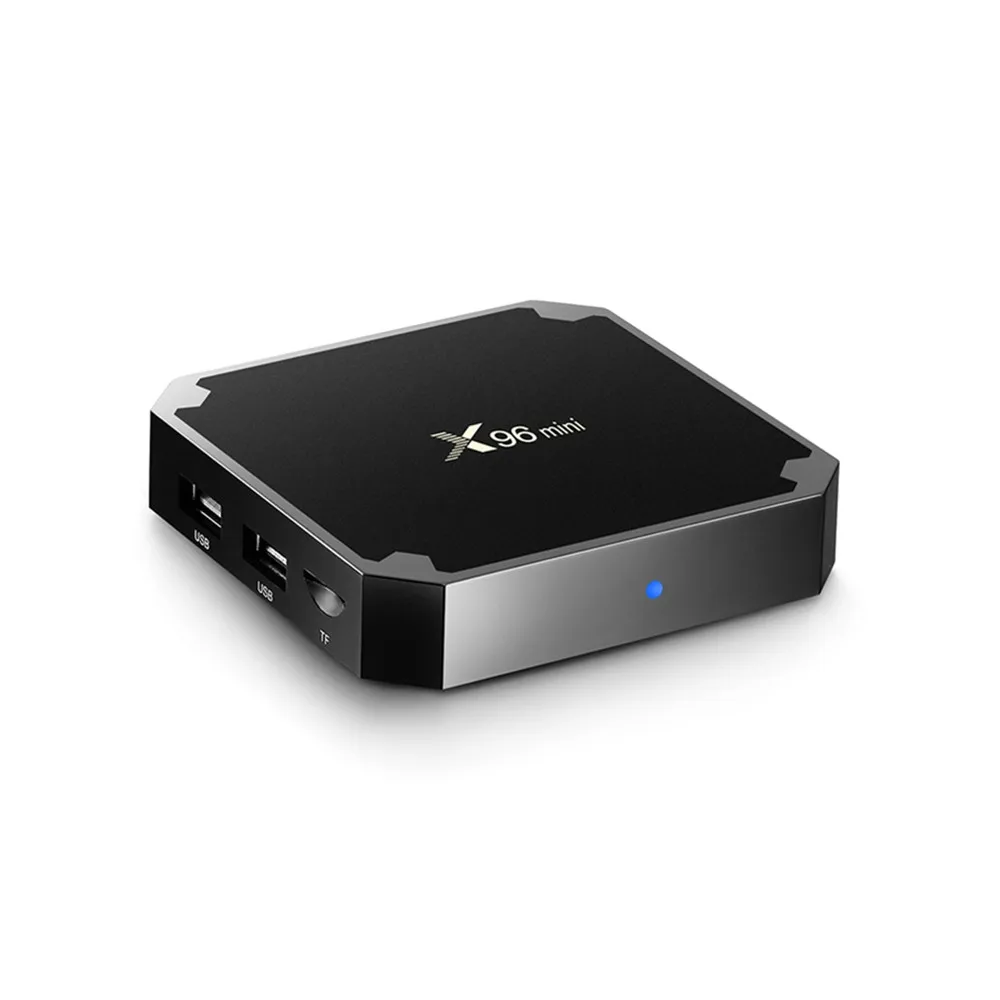 X96 Мини ТВ-бокс Android 7 1 OS Smart TV BOX 2 Гб 16 четырехъядерный процессор Amlogic S905W 4 ГГц WiFi
