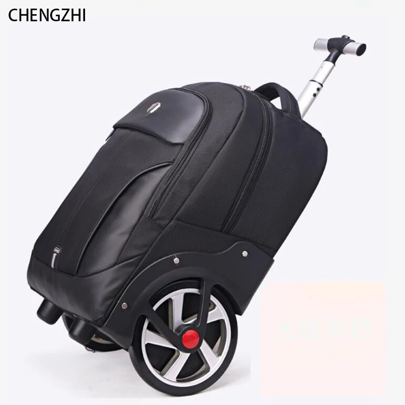 Carrylove 1" 20" дюймов Оксфорд большие колеса ручной Багаж ленивый носить на роликах рюкзак сумка с колесами