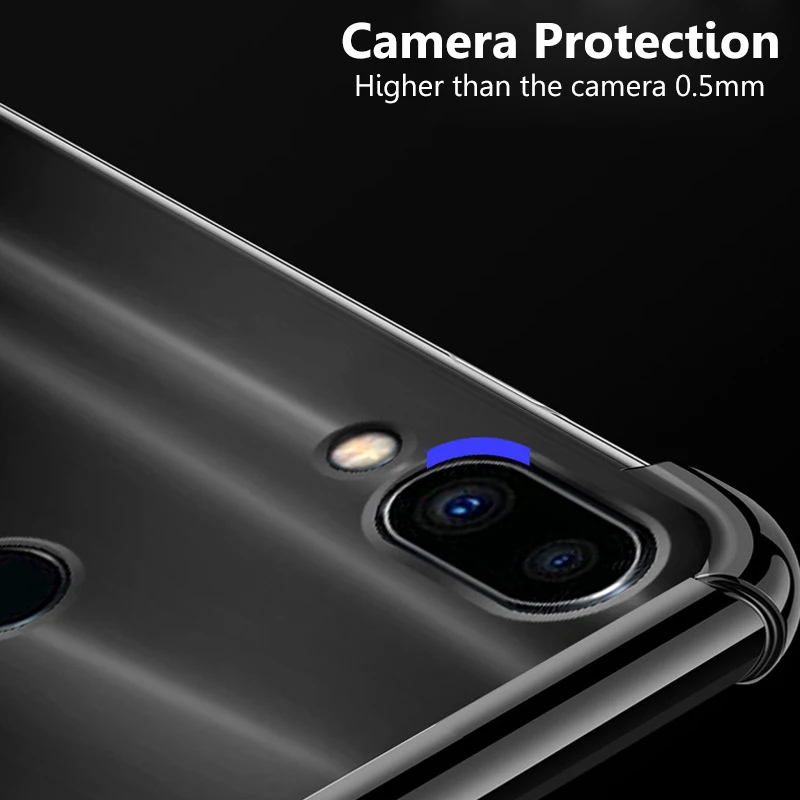 for Meizu Note 9 Case Clear Slim Anti Scratch TPU Phone Cover Reinforced Corners Shockproof Protective |