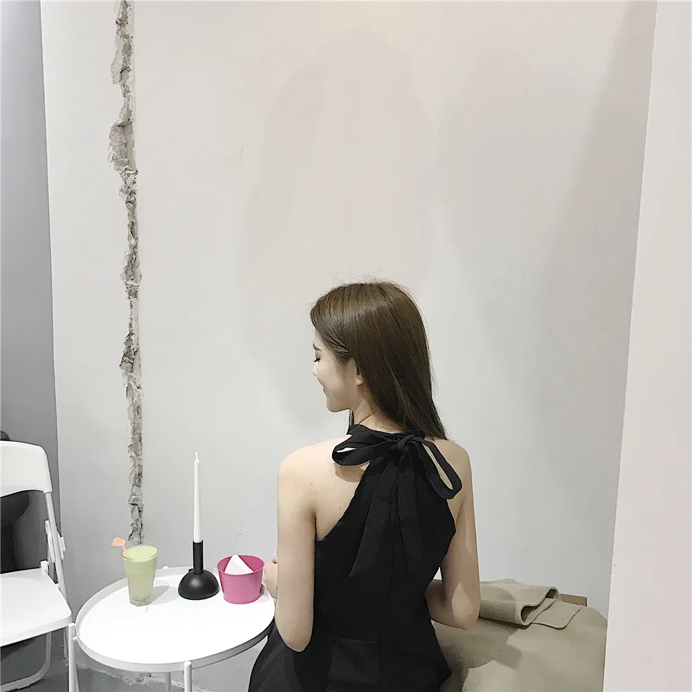 Летние Harajuku опрятный живой Sweet Girl Луки назад ремень шикарные вечерние платье