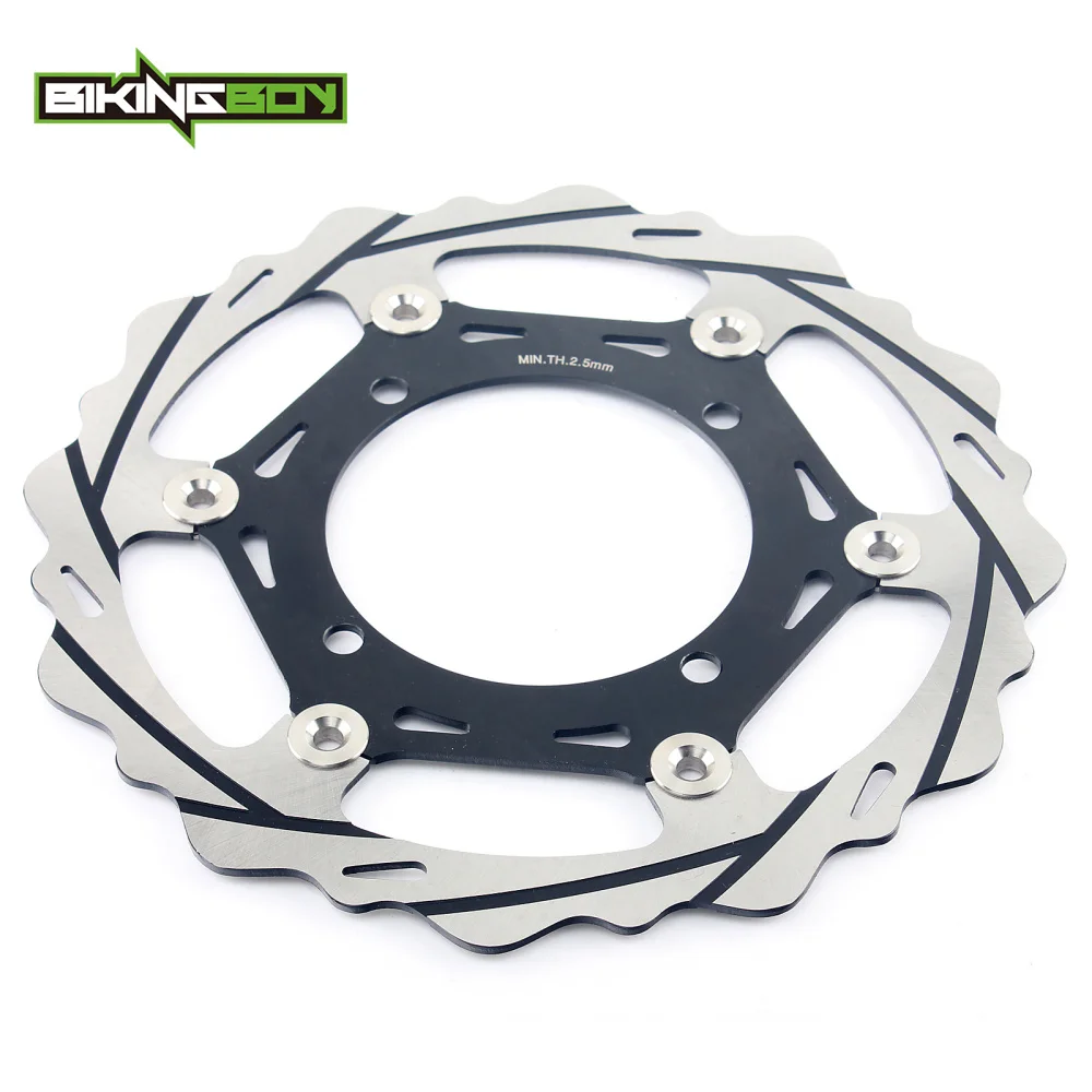 BIKINGBOY спереди 270 мм тормозного диска роторный диск для Kawasaki KX 125 250 06 07 08 KXF KX-F KX250F KX450F 06-17 10 KLX 450 R 2007