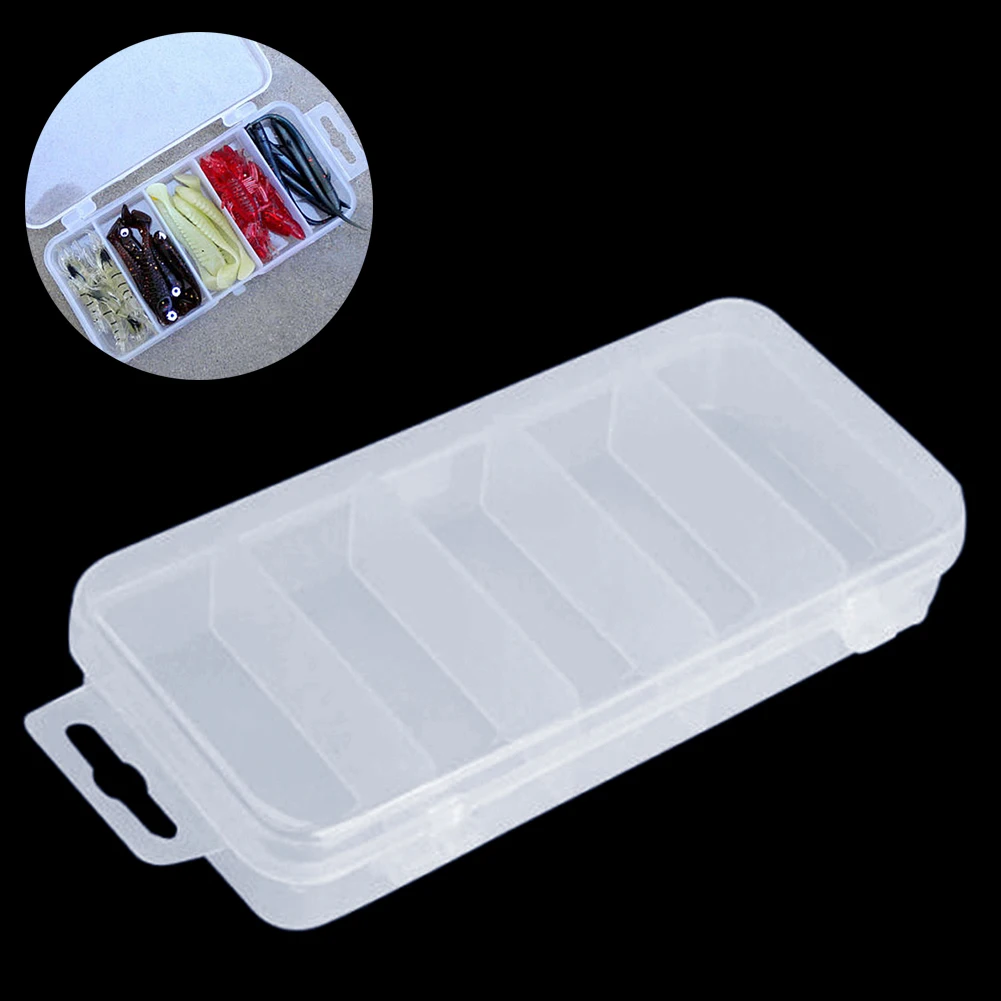 5 отсеков пластиковая приманка коробка органайзер для хранения Контейнер