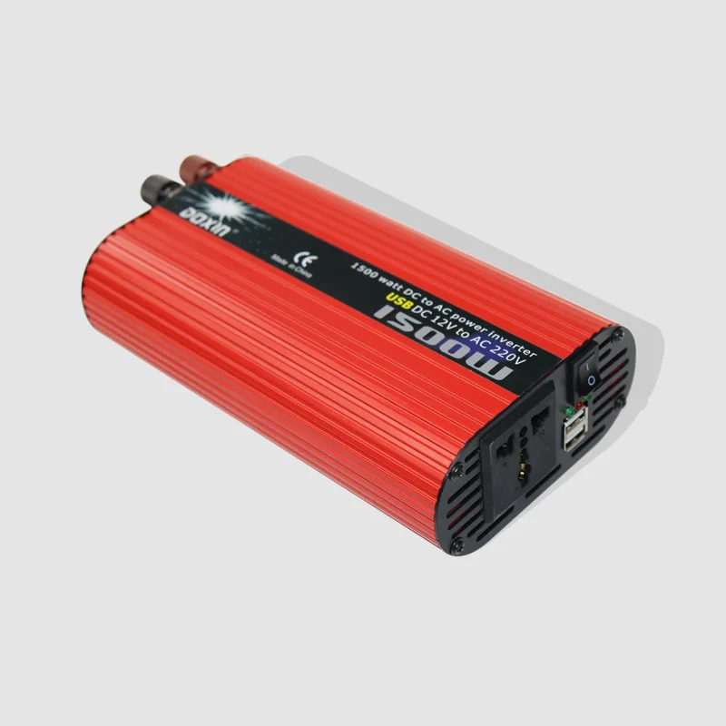 Преобразователь напряжения 12 В в 220 24 48 Инвертор 1500 Вт двойной USB мощности