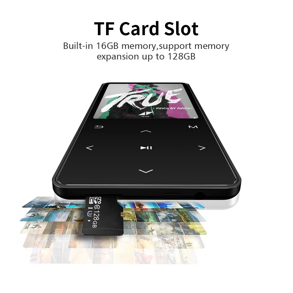 ICEICE MP3-плеер bluetooth 4 2 с динамиком сенсорные клавиши hi fi fm-радио спортивный МП 3