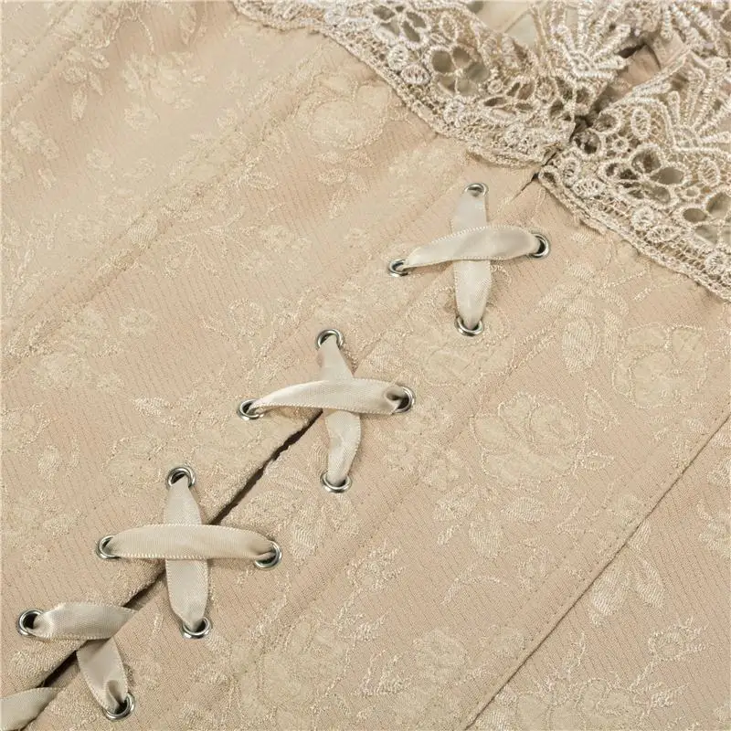 

Women Sexy Corset Top Bustier Overbust corsets Nude Lace Up Back Lingerie Shapewear Cincher Waist Cincher Corsets Plus Size 6XL