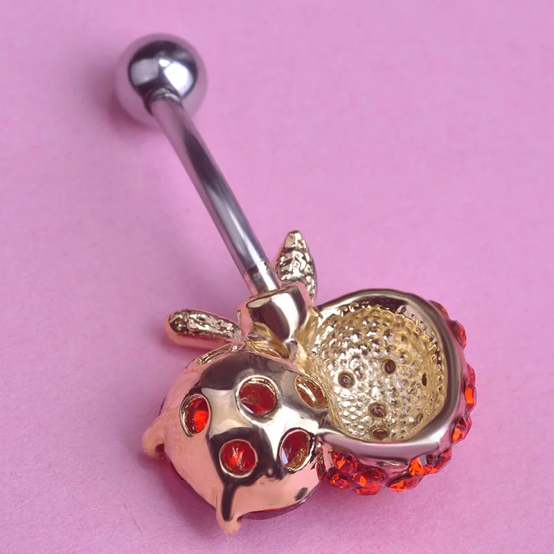 Украшения для тела аксессуары пирсинга из красного яблока пупка кольца Tragus