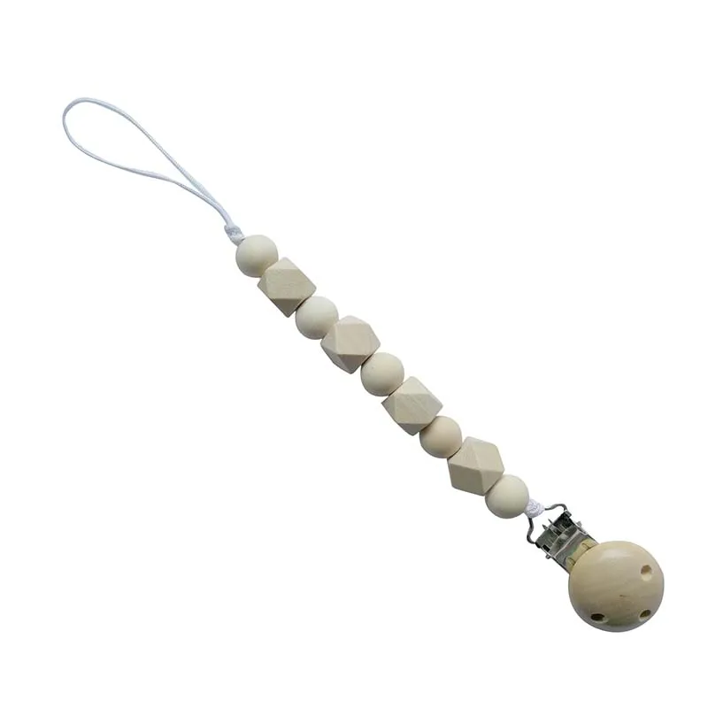 Chip Dale Baby Pacifier Chain Wooden Pacifier Clips Baby Pacifier Holder Infant Attache Sucette Dummy Clip Baby Nipple Feeding