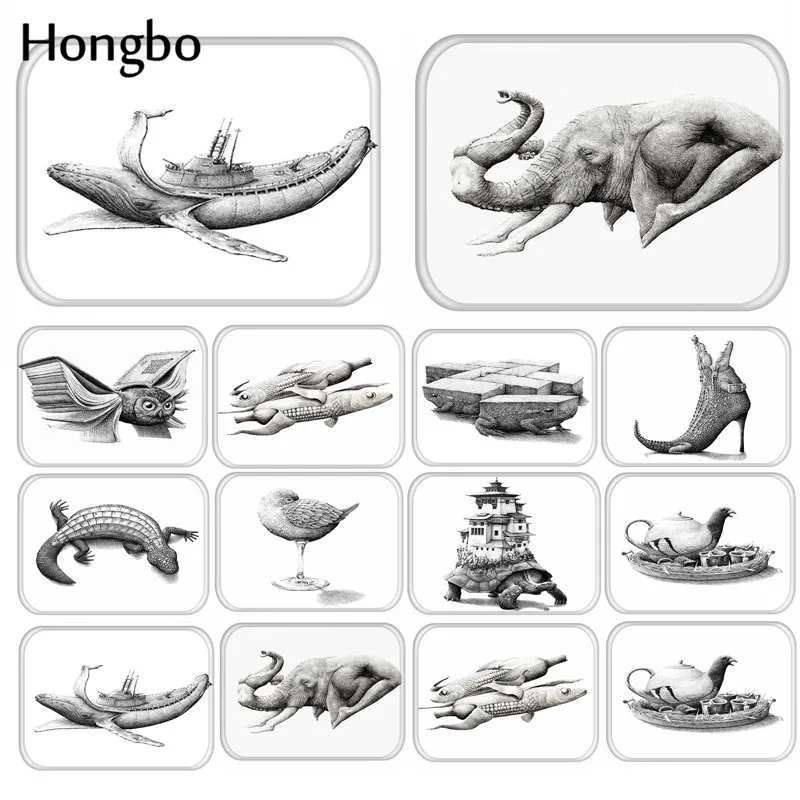 Нескользящий напольный коврик Hongbo с животными уличные коврики под крокодила