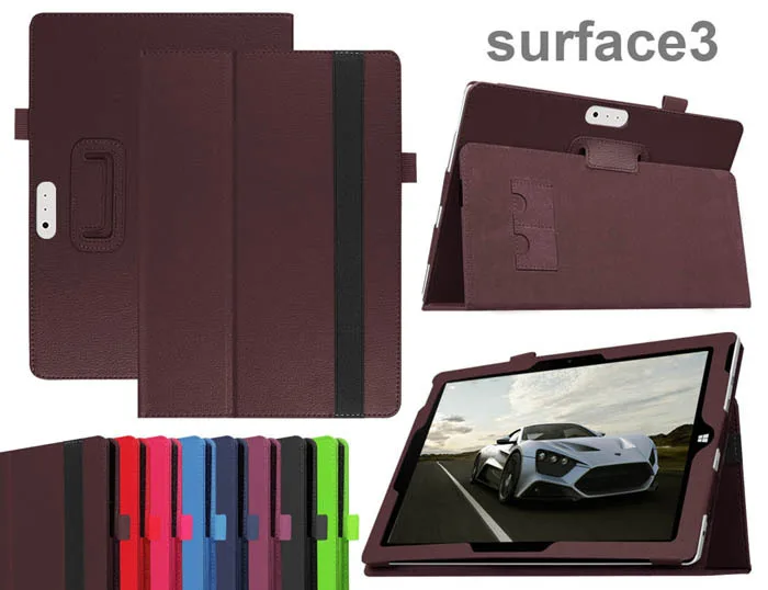 Роскошный чехол из искусственной кожи с подставкой и 2 отделениями для планшета