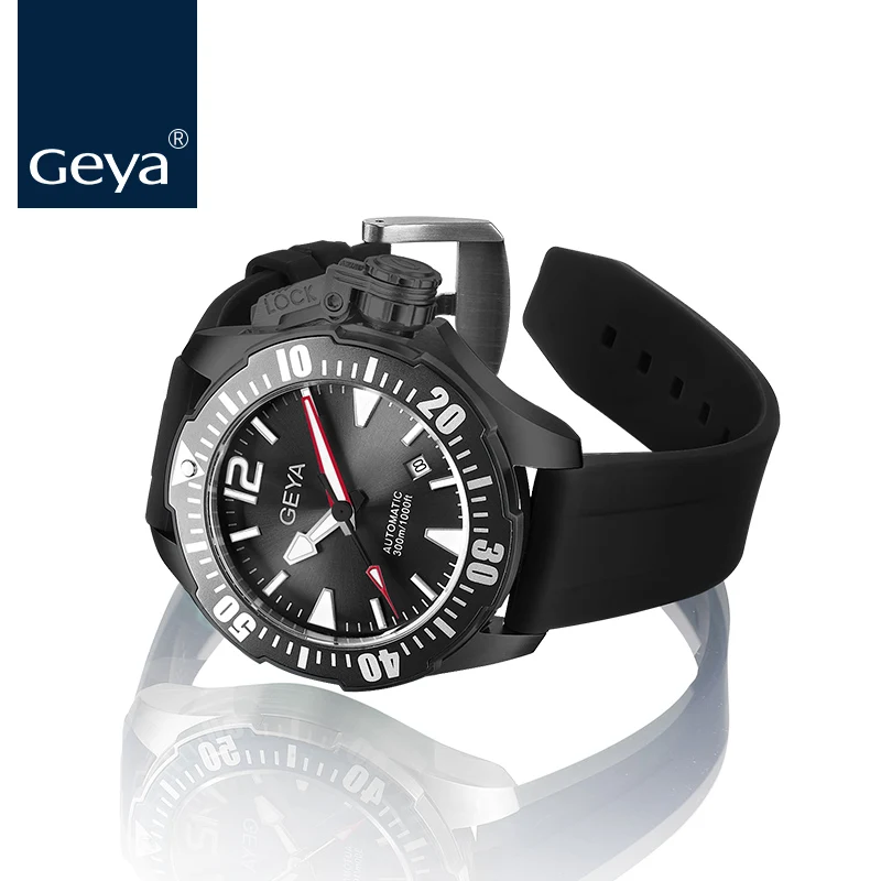 Улучшенная версия Geya Miyota мужские часы Submari Diver RLX светящиеся сапфировые
