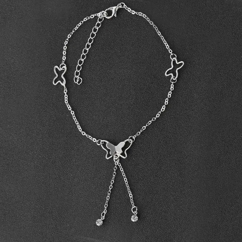 Женские ножные браслеты с подвеской бабочкой ювелирный ножной браслет Cheville Femme