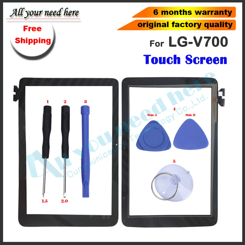Панель сенсорного экрана телефона AAA сменная панель с дигитайзером для LG G Pad 10 1 V700