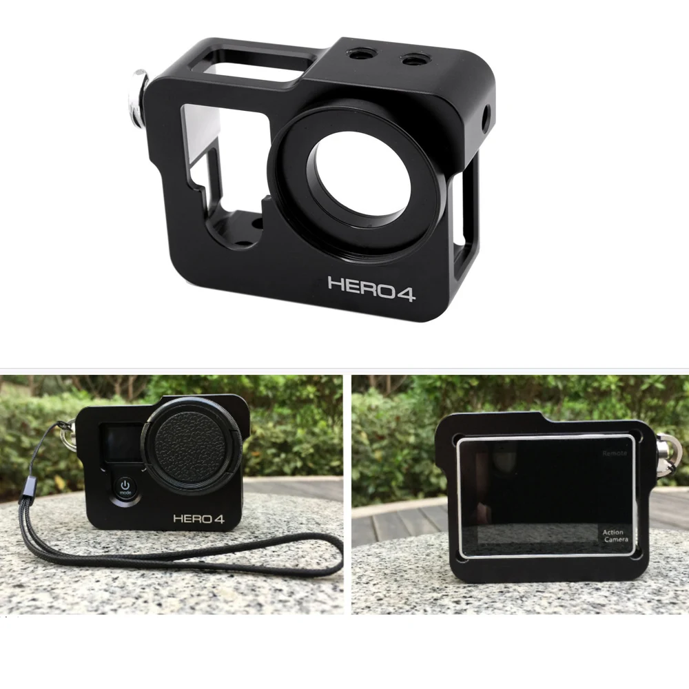 Аксессуары TUYU GoPro HERO4 алюминиевый корпус с рамкой УФ-фильтр EKEN H8R H5S H6S H3R V8s