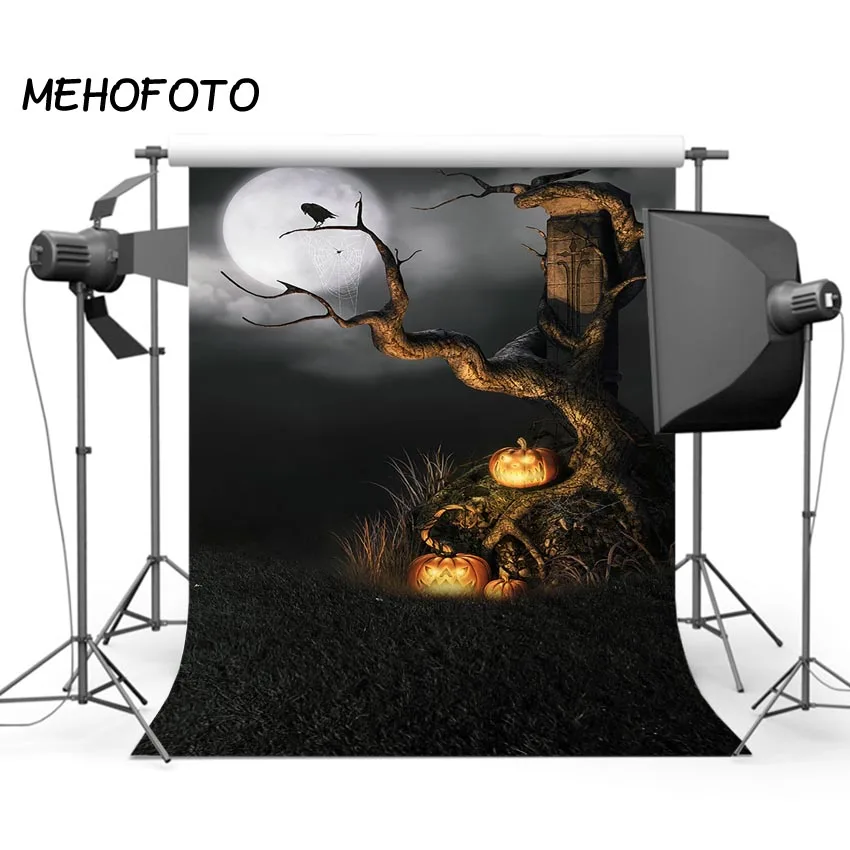 Фотофоны для фотосъемки верблюжий ночник полная луна Тыква фонарь напечатанной