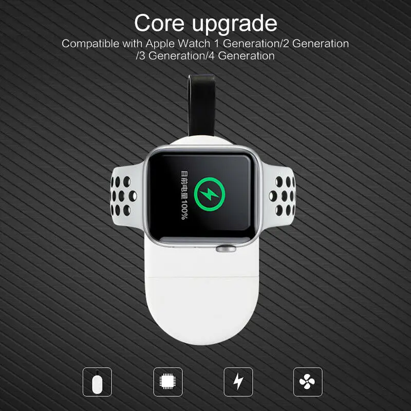 Портативное магнитное Беспроводное зарядное устройство USB для Apple Watch iwatch Series 1 2 3 4