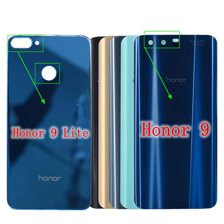 huawei honor 9, задняя крышка для батареи, крышка для двери, заднее стекло, корпус, чехол, 5,15 дюймов, huawei honor 9 Lite, крышка для батареи, honor 9, корпус