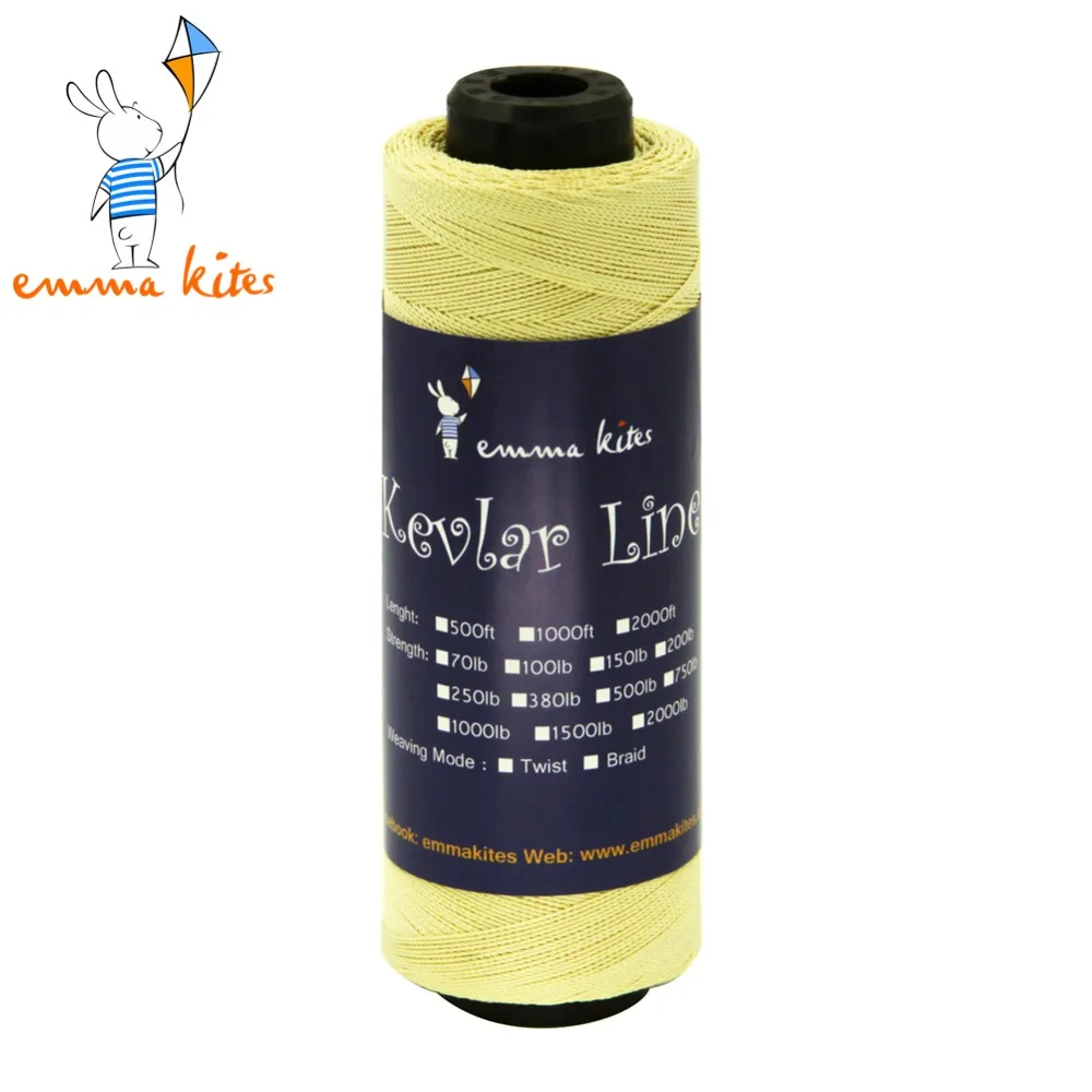 Плетеная веревка для кайта 2000 футов 70 фунтов кевларовая леска наружной рыбалки