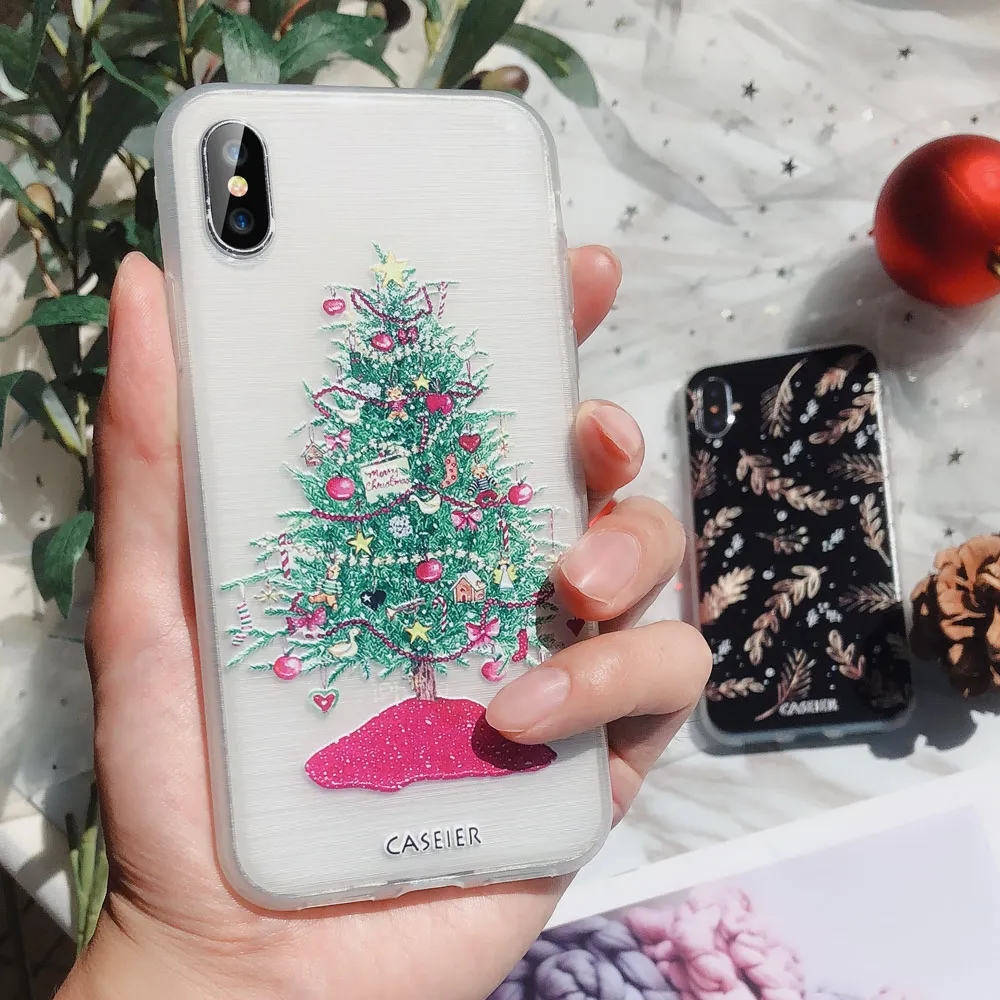 Чехол CASEIER для телефона Huawei P20 Lite P9 Honor 10 9 чехол на Новый год и Рождество