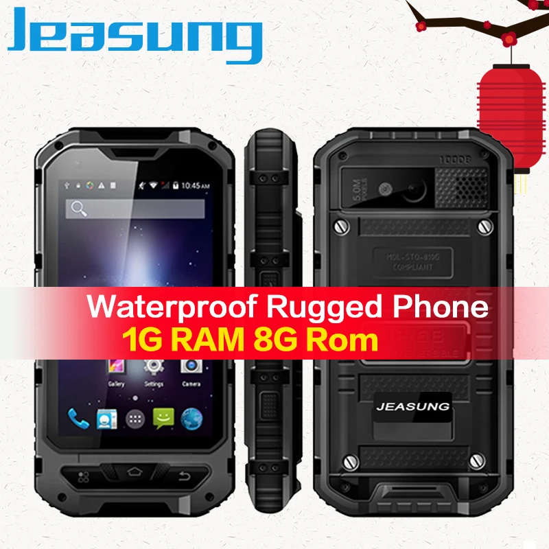Jeasung A8 3g 4 дюйма прочный смартфон ядра MTK6580 Android 1/8 GB 3000 mAh Батарея мобильного