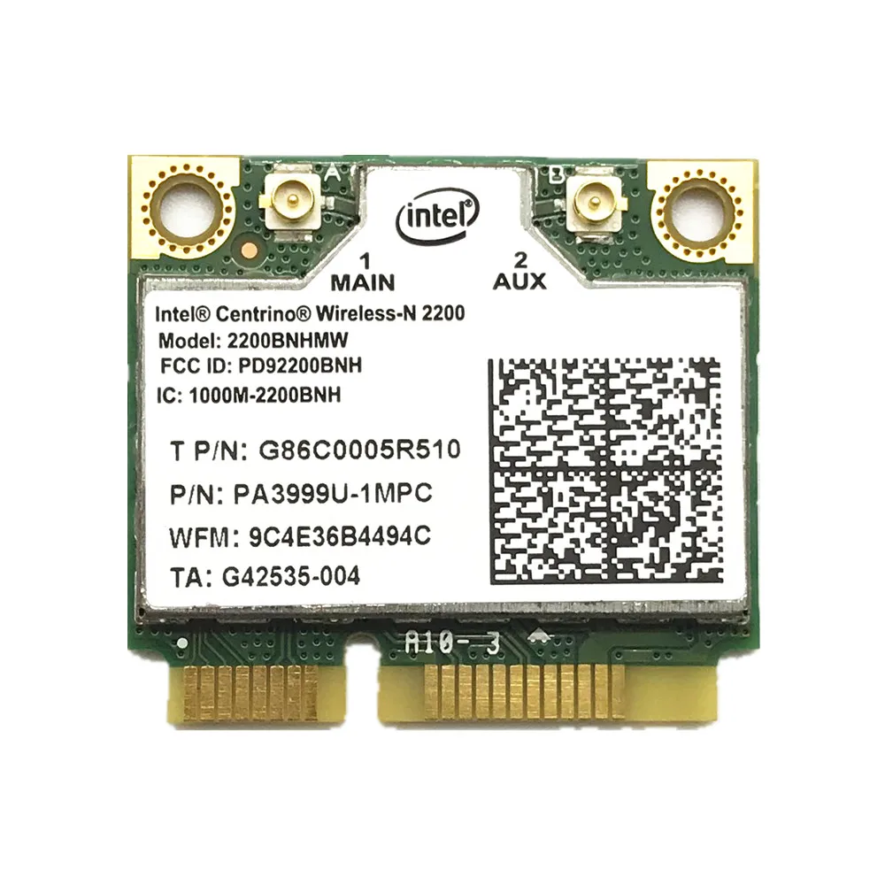 Для Intel Centrino Wireless-N 2200 2200BNHMW 802.11b/G/N 300 Мбит/с 2x2 Wi-Fi карта | Компьютеры и офис