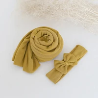 high quality newborn jersey wrap photography props 35160 cm baby soft swaddle blanket