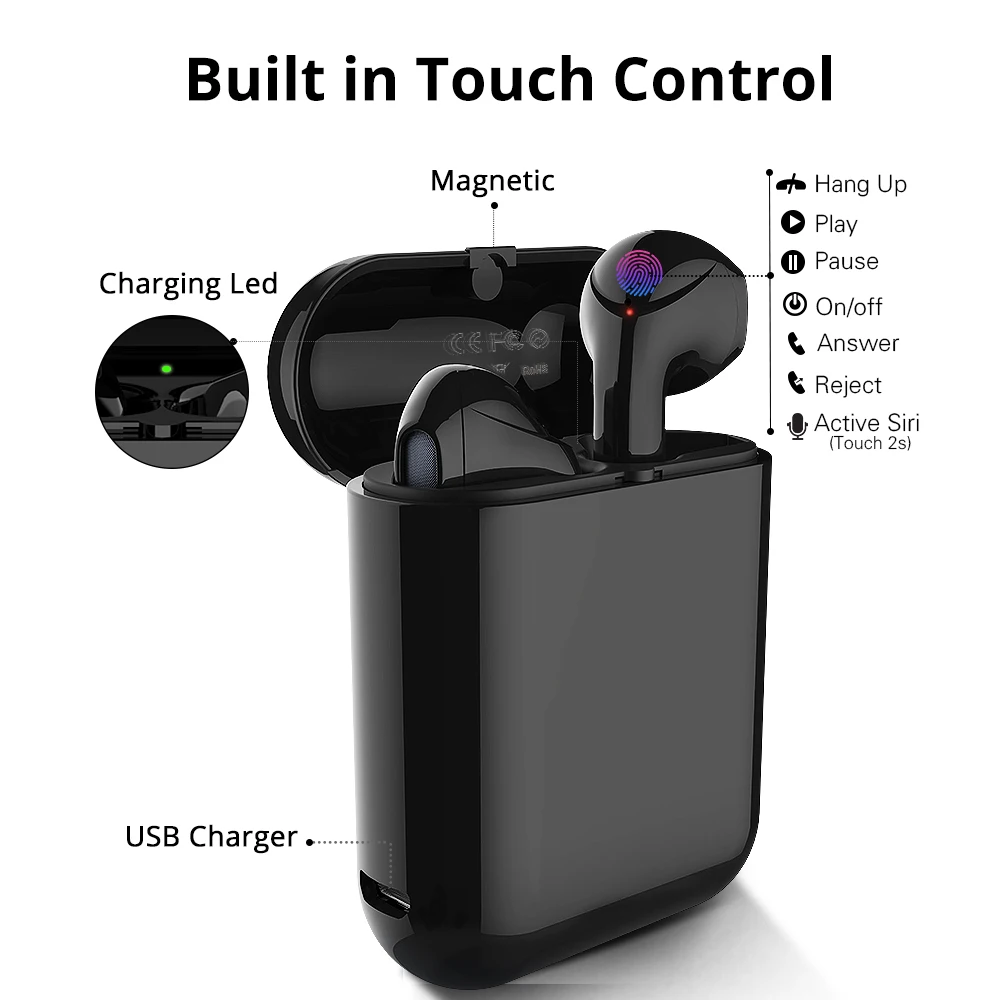 Langsdom T7RX беспроводные наушники для телефона с сенсорным управлением Bluetooth TWS