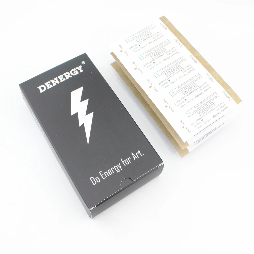 Картридж с иглой для татуировок Denergy Pro Quality 20 шт./кор. Круглый лайнер 0 25 мм