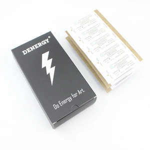 Картридж с иглой для татуировок Denergy Pro Quality 20 шт.кор. Круглый лайнер 0,25 мм для контурной татуировки