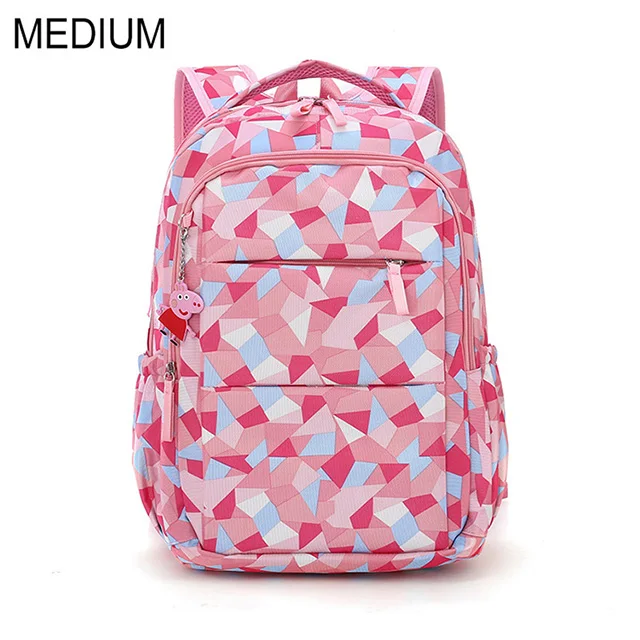 pink-Medium Школьные сумки для подростков для девочек, Водонепроницаемый Школьный рюкзак, Детская сумка, детский рюкзак с принтом, школьный рюкзак, Mochila Infantil - Цвет: pink-Medium