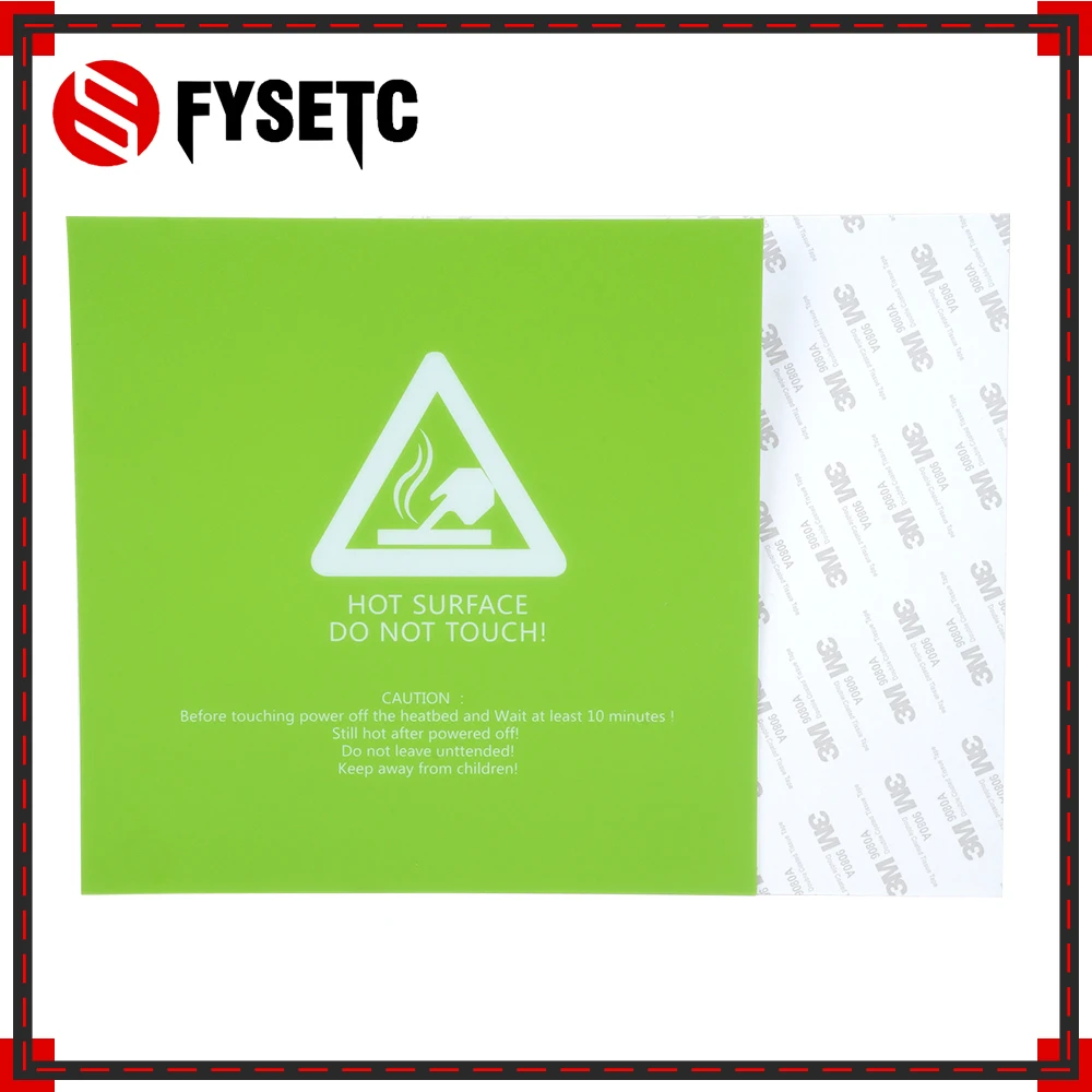 1pc Sticker Green 3D Printer Frosted Heated Bed 220x220mm Hotbed Build Sheet Plate For Wanhao Anet A8 A6 MK3 Ender 5 | Компьютеры и