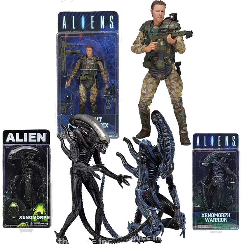 7 дюймов инопланетянин NECA vs Хищник сержант Крэг Windrix Xenomorph Воин фигурку модель