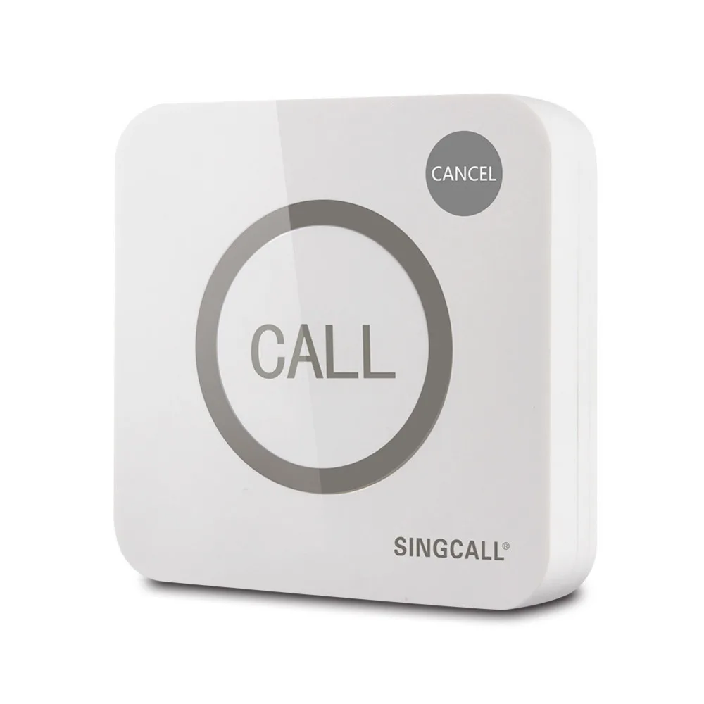 Беспроводная система вызова SINGCALL звонок для большие сенсорные две кнопки с