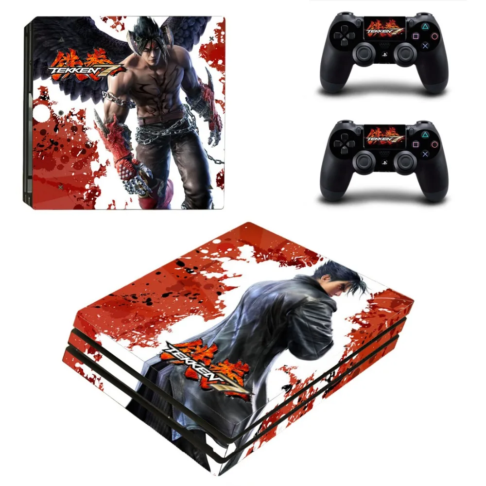 Play station 4 PRO наклейки для игры Tekken 7 Sony Playstation PS4 Pro пульт управления виниловые кожи