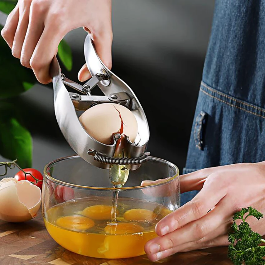 Быстрый яичный нож для ракушек, яичный крекер, ручной резак из нержавеющей стали, яичный сепаратор, инструмент для трещин, Креативные кухонные инструменты