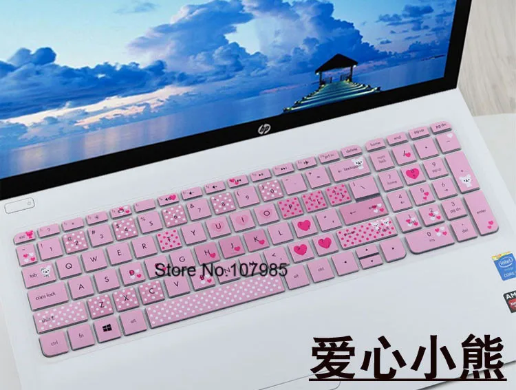 15 6-дюймовый силиконовый чехол для клавиатуры HP Pavilion 15-bc011tx 15ac-067tx 15g-ad006tx TPN-C122 TPN-C125