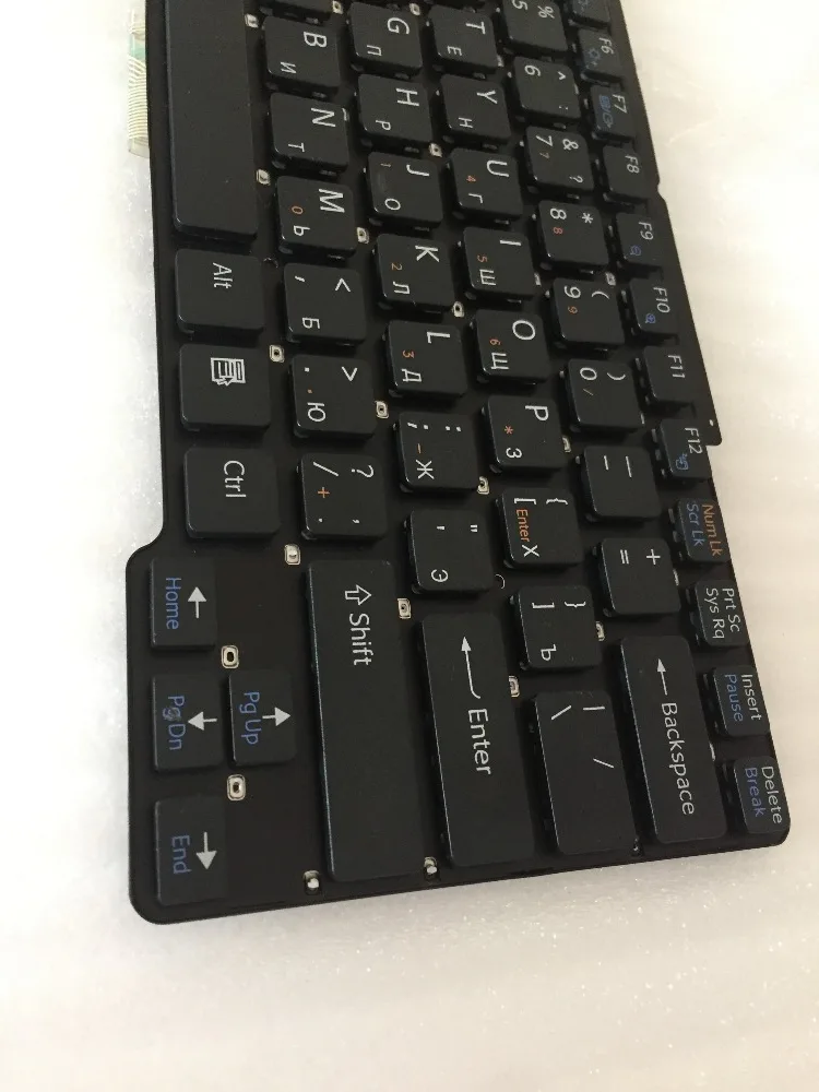 Для SONY VAIO VGN-SR VGN SR черная US/Русская раскладка клавиатуры без рамки 148088382 148088322 148088321