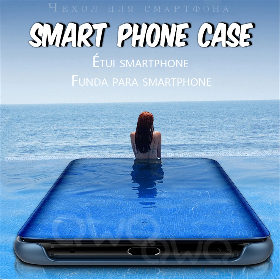 Мобильный чехол для телефона samsung Galaxy S9 S8 S10 плюс S10E A8 A7 2018 Note 9 8 зеркальный