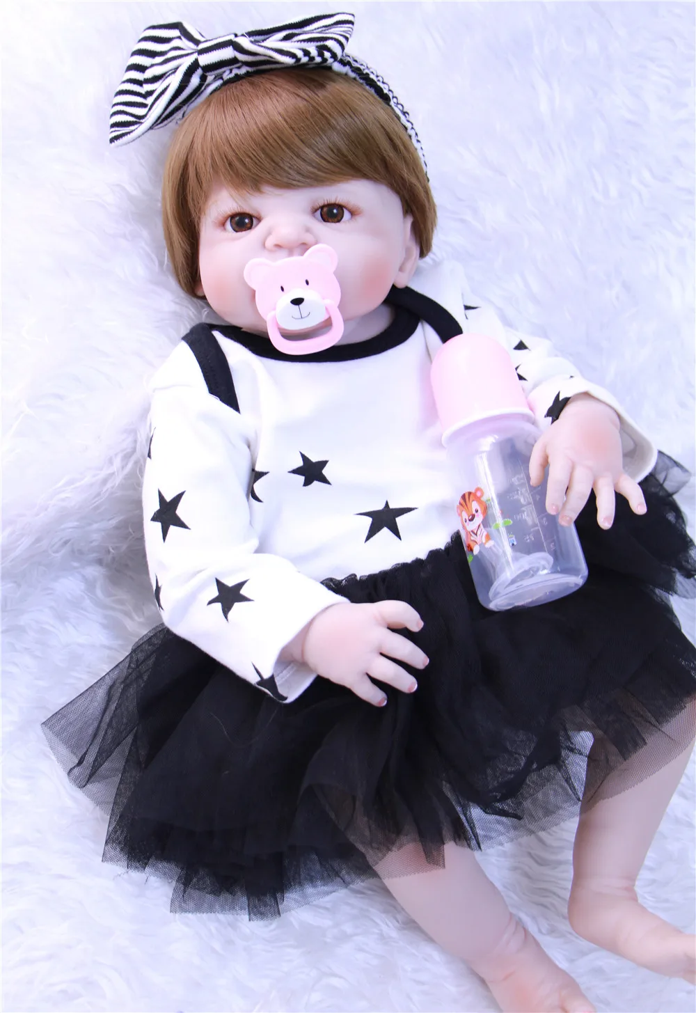 23 дюймовые куклы Reborn Baby полностью силиконовые виниловые для младенцев