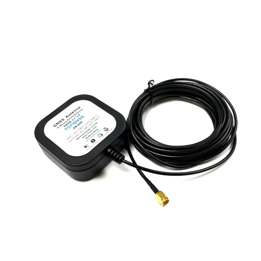 TOPGNSS Высокоточный gps антенна GNSS, RTK gps антенна, UAV-UGV Высокая точность усиления для ZED-F9P модуль GLONASS BEIDOU, SMA-J