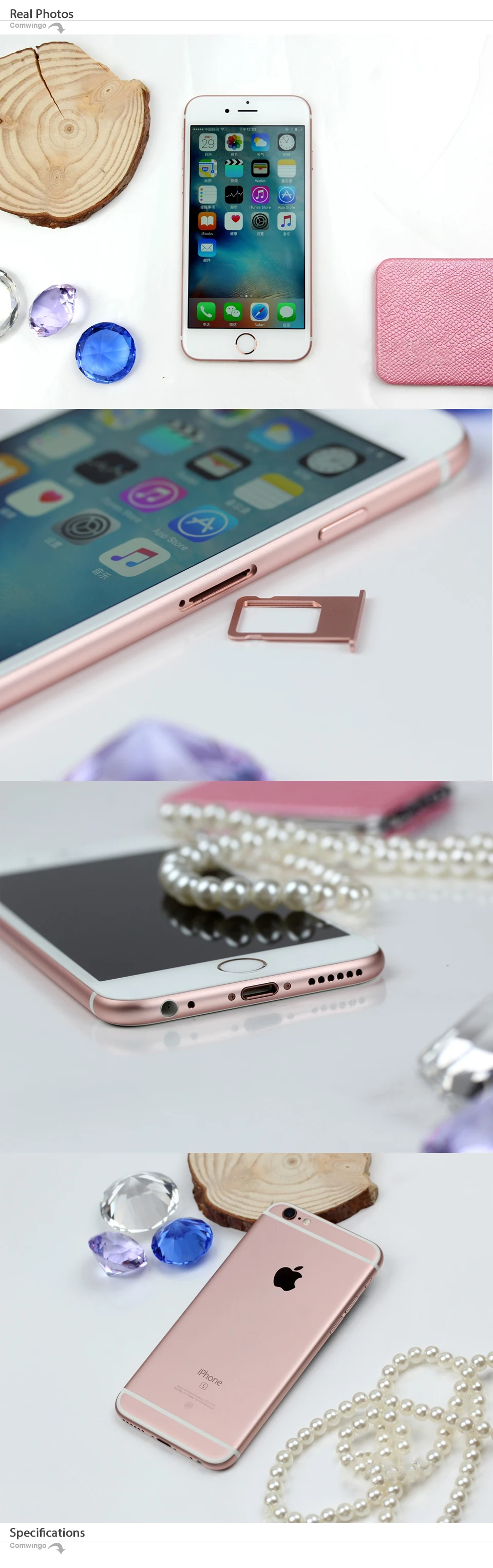 Разблокированный Apple iPhone 6s iOS Двухъядерный 2 Гб ОЗУ 16 Гб 64 Гб 128 Гб ПЗУ 4," 12,0 МП камера 4G LTE iPhone 6s мобильный телефон б/у