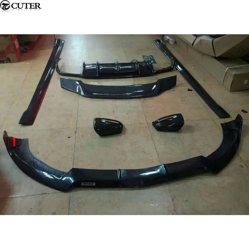 W218 CLS углеродное волокно передний бампер губа задний диффузор боковая юбка