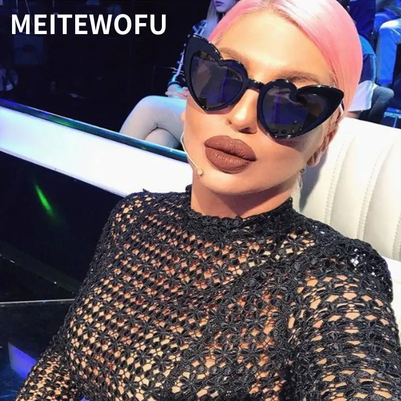 MEITEWOFU солнцезащитные очки Для женщин брендовые дизайнерские кошачий глаз ретро