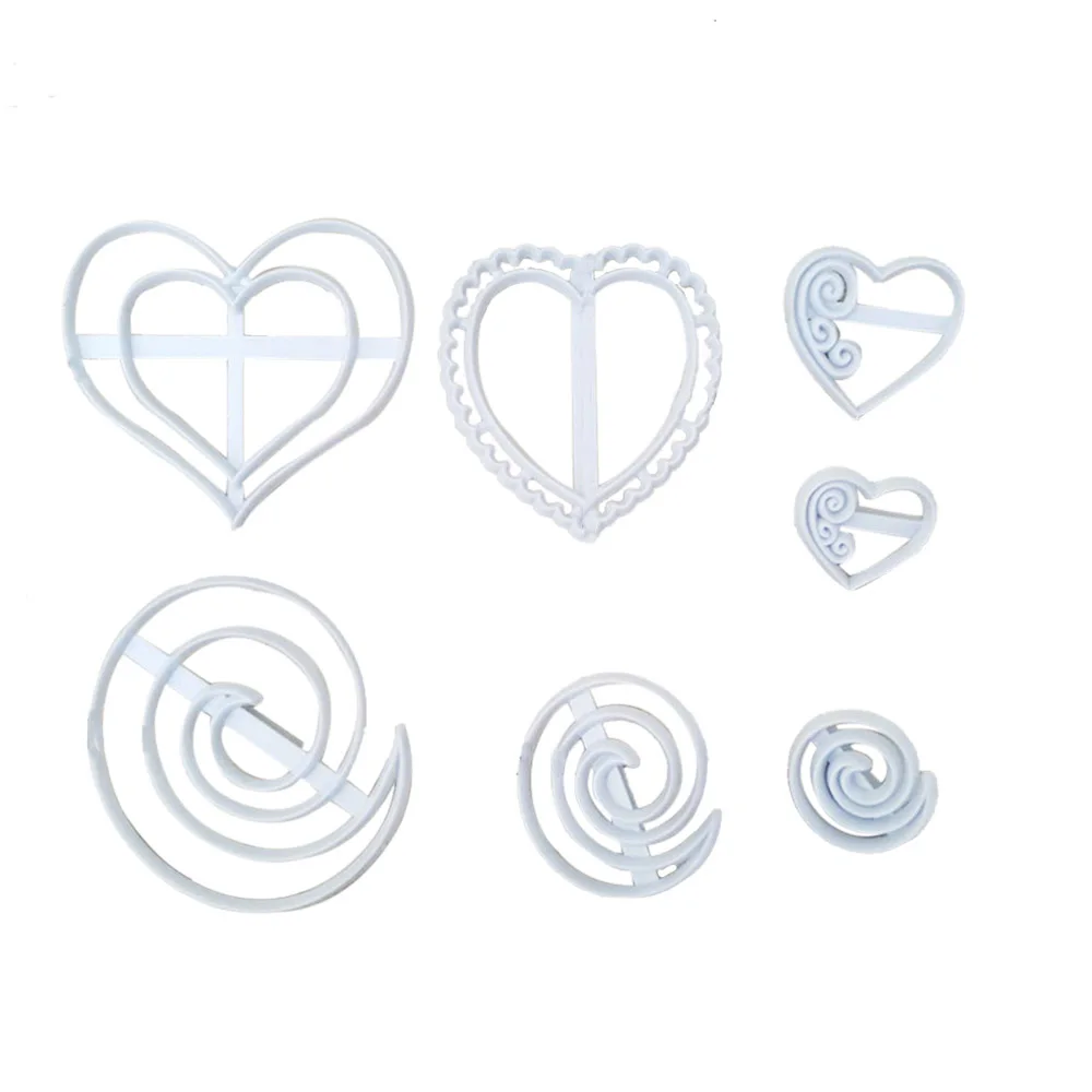 7 шт./компл. торт Единорог помадка инструмент для печенья вихревое сердце